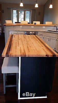 Maple Walnut Mix Butcher Block Top 26 x 50 Wood Kitchen Countertop