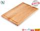 Maple Wood Cutting Board Kitchen Butcher Slice Chopping Block With Juice Grooves