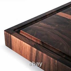 Mevell Walnut End Grain Cutting Board, Canadian Made Large Wood Butcher Block fo