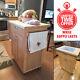 Mobile Kitchen Island Cart On Wheels Solid Wood Butcher Block Top Cutting Board