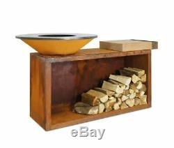 OFYR Island 85-100 with Butcher Block & Storage (Same cooking style as Arteflame)