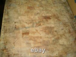 OLD Antique Vintage Maple Butcher block approx. 30 long x 30 wide x 5-1/2thick