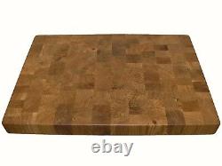 Oak Cutting Board End Grain, with Feet, Butcher Block, Chopping Board, Handmade