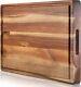 Premium Acacia Cutting Board & Professional Heavy Duty Butcher Block Withjuice G