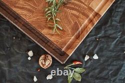 Personalized Double Sided Walnut & Cherry End Grain Butcher Block Cutting Board