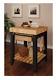 Powell Color Story Wood Butcher Block Kitchen Island In Black