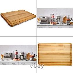 Pro Series Hardwood Reversible Cutting Board Edge Grain X Butcher Wood Block