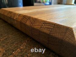 RARE Tiger Oak & Ambrosia Maple Thick Block Style Cutting Board with BONUS