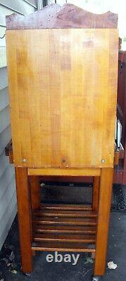 RARE Vintage/Antique Butcher Block Carving Station / Perfect Size for Collector