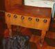 Rare Vintage Solid Wood Butcher Block Table Revised Photos