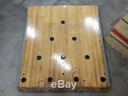 Reclaimed Bowling Alley Wood Pin Sections Vintage Upcycle Mancave butcher block