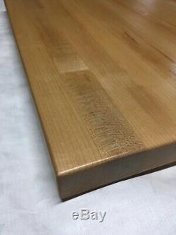 Reclaimed Heavy Maple Wood Table Top Butcher Block 23.50 X 19.75 X 1.75 Thick