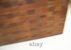 Rustic Cutting Board-Butcher Block Large Hard Maple Light & Dark End Grain USA