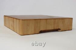 Rustic HANDMADE USA End Grain Butcher Block. Hard Maple, FLAT, 3 Thick! Video