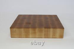 Rustic HANDMADE USA End Grain Butcher Block. Hard Maple, FLAT, 3 Thick! Video