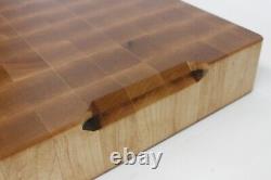 Rustic HANDMADE USA End Grain Butcher Block. Hard Maple, FLAT, 3 Thick! Video