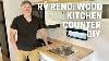 Rv Reno Butcher Block Counter Diy Kitchen Remodel