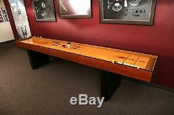 Shuffleboard Table Arcade Game Solid Butcher Block Wood Retro Vintage Pub Score