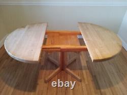 Solid Butcher Block Dining Table 42 Round + 18 Leaf