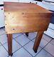 Solid Maple Butcher Block Table Kitchen Island Wood/heavy 24x24w X33l On Rollers