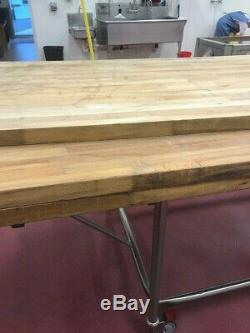 Solid Wood Butcher Block Counter top or Table Top 36 W x 96 L x 1 1/2 T