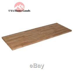 Solid Wood Butcher Block Countertop (4 ft. 2 L x 2 ft. 1 D x 1.5 T) Hardwood