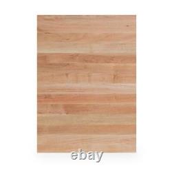 Swaner Hardwood Butcher Block Countertop 18x25x1.5 Solid Wood Finished Maple