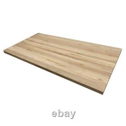 Swaner Hardwood Butcher Block Countertop 48 x 30 x 1.75 Eased Edge Wood Maple