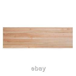 Swaner Hardwood Butcher Block Countertop 7'L x 25D Finished Maple Solid Wood