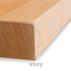 Swaner Hardwood Butcher Block Countertop 7' x 30 Maple Solid Wood Eased Edge