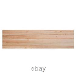 Swaner Hardwood Butcher Block Countertop 8'L x 25D Solid Wood Finished Maple