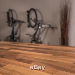 T Butcher Block Countertop in Unfinished Solid Wood Rustic Style Home Furniture