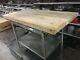 Table Wood 60 X 30 X 36h Butcher Block Table Top 2.5 Thick