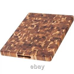 Teak Haus Butcher Block Cutting Board Teakwood FSC Certified Sustainable 331