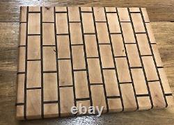 The Another Brick in the Wall Beautiful End-Grain Cutting Board Maple & Walnut