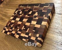 The Conundrum Beautiful, Chaotic End-Grain Cutting Board! Exotic Hardwoods