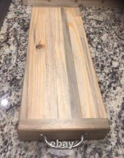 The Grey Lady Butcher Block-Style Detailed Carving/Cutting Board Hand Crafted
