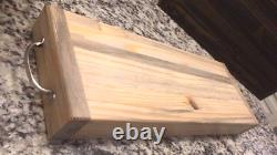 The Grey Lady Butcher Block-Style Detailed Carving/Cutting Board Hand Crafted