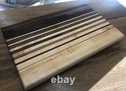 The Primo Beautiful Edge-Grain Cutting Board! Walnut & Maple Radiant Pattern