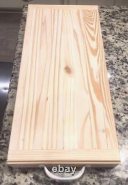 The White KnighButcher Block-Style Detailed Carving/Cutting Board Hand Crafted