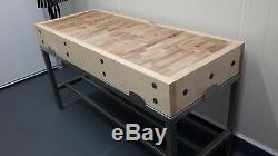 Traditional Sycamore Solid Reversible End Grain Butchers Block LOC BLOK SYSTEM