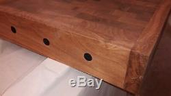 Traditional Sycamore Solid Reversible End Grain Butchers Block LOC BLOK SYSTEM