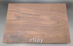 USED John Boos 17 x 12 Rustic Edge Walnut Cutting Board