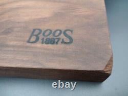 USED John Boos 17 x 12 Rustic Edge Walnut Cutting Board