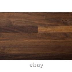 Unbranded Butcher Block Countertop 6'L x 36D Wood Square Edge Unfinished Walnut