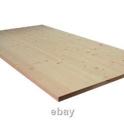 Unbranded Butcher Block Countertop Standard Eased Edge Solid Wood Antimicrobial