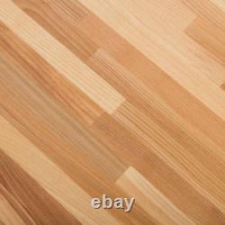 Unfinished Ash 6 Ft. L X 39 In. D X 1.5 In. T Butcher Block Island Countertop
