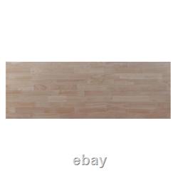 Unfinished Hevea Butcher Block Countertop 4 ft. L x 25 in. D x 1.5 in. T Kitchen