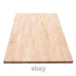 Unfinished Hevea Butcher Block Countertop Standard Durable 4ft X 25in X 1.5in