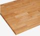 Unfinished Natural Straight Hevea Butcher Block Countertop